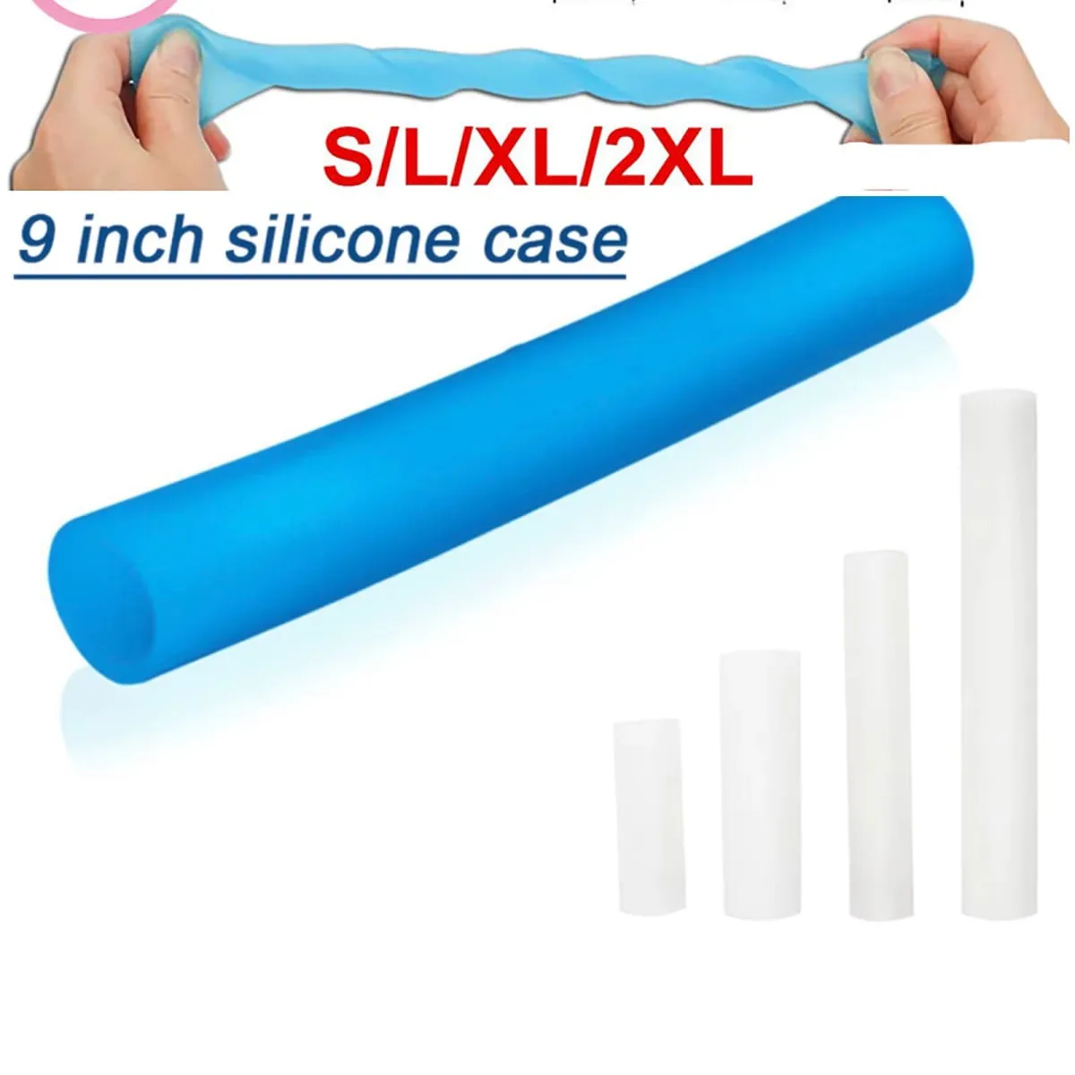 Various Size Male Penis Pump Silicone Sleeve For Penis Enlargement Extender Stretcher Sex Toy Glans Cap Vacuum Enlarger Erection — image 2
