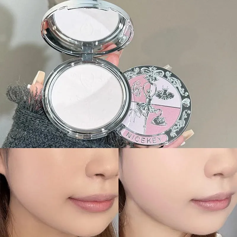 Face Makeup Sets Include 4 Lipgloss 1 Blush 1 Pressed Powder 1 Eyesshadow Palette 1 Contour Palette With Necklace Gift