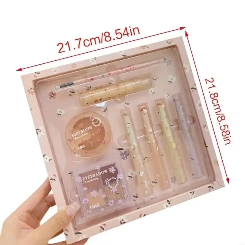 831E Flower Makeup Set All in Makeup Kits Women Eyeshadow Palette Lipstick — image 7