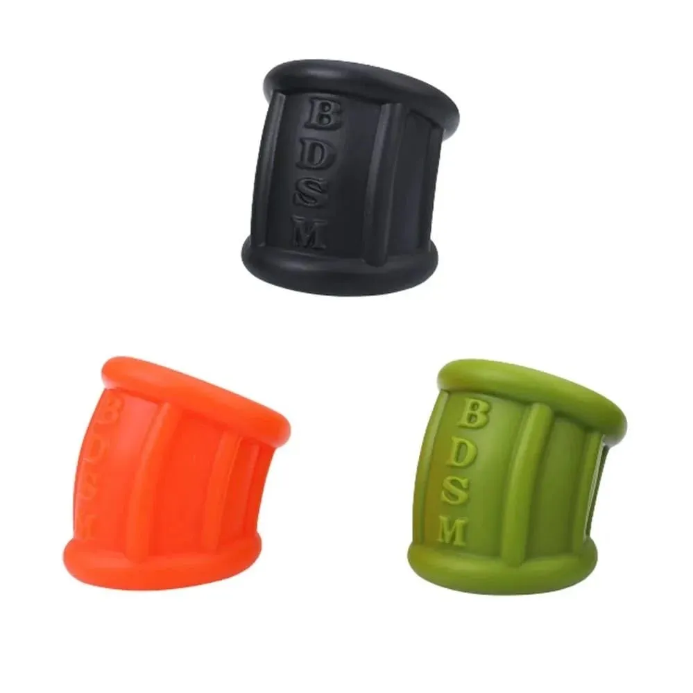 Male Penis Lock Cockring Testis Bondage Erection Ball Ring Delay Ejaculation Reusable Enlargement Ball Stretcher Sex Toy for Man — image 1
