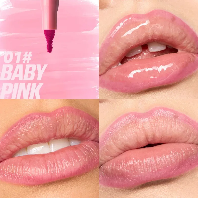 Velvet Brown Lip Liner Pensil Nude Matte Waterproof Non-stick Cup Ceri Merah Lip Liner Lip Contour Pen Lipstick Makeup Untuk Wanita — image 13