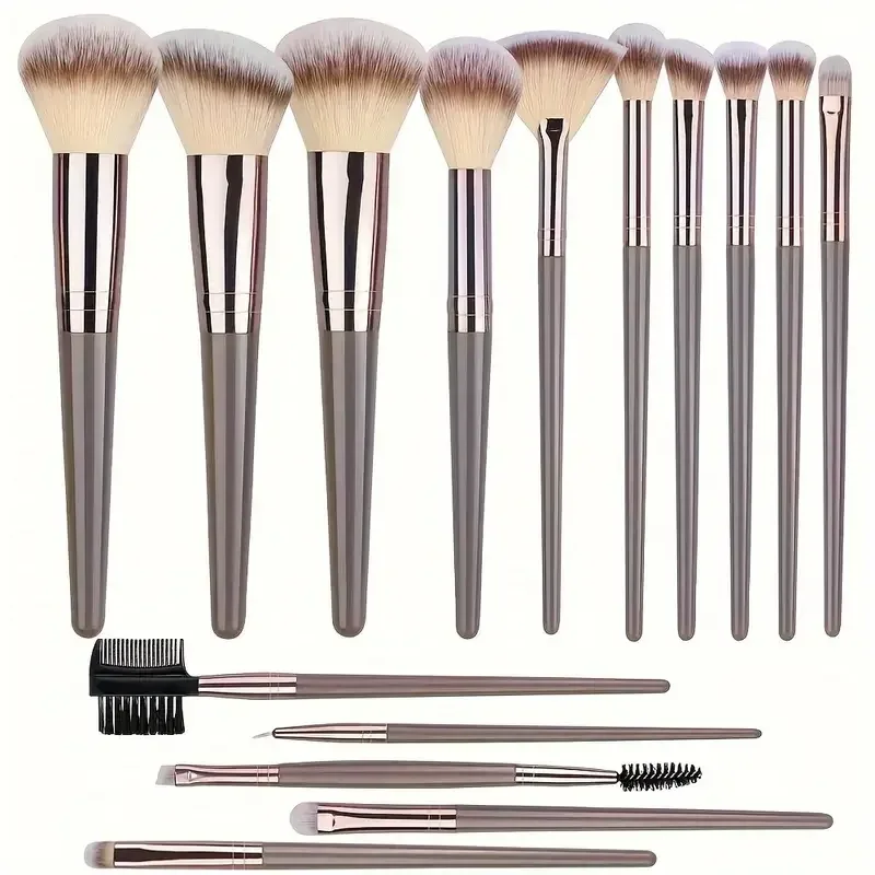 3-20PCS Makeup Brushes Set Foundation Highlighter Eyeshadow Blush Concealers Brush Female Beauty Tools Beauty Sponges Thumb Puff — image 8