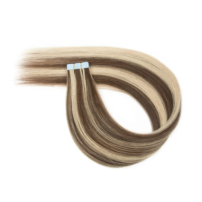 Macchina Remy Mini nastro invisibile per capelli umani veri nelle estensioni Trama della pelle per capelli laterali da donna 10 pezzi Uso quotidiano Indossare — image 11