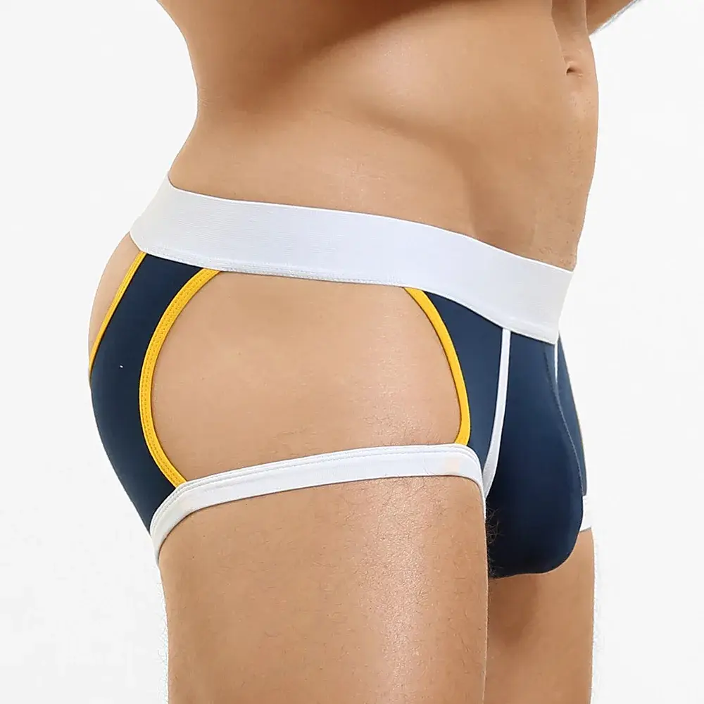 Men's Low-Waist U-Shape Flat Briefs Underwear Trendy Side-Light Design Comfortable Innerwear for Men — image 18