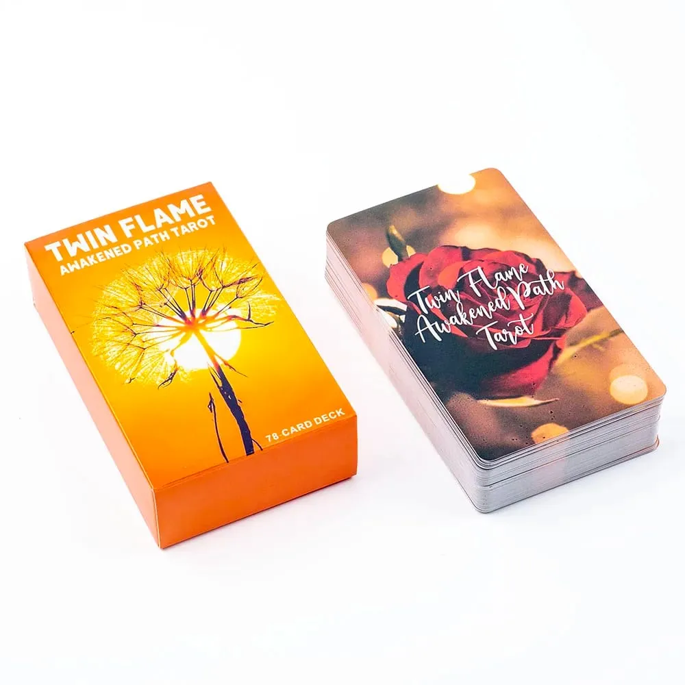Twin Flame Awakened Path Tarot 78-Card Deck Meaning Oracle Card Divination Edition Board Playing Game 10.3*6cm — image 4