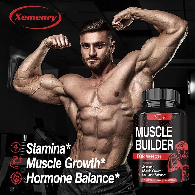 Muscle Builder for Men 30+ - Boosts Muscle Strength and Endurance Supports Hormone Balance — image 3
