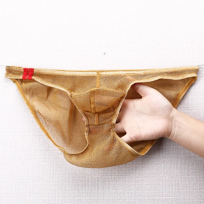 Herren-Unterwäsche-Slips, ultradünn, atmungsaktives Mesh-Höschen mit niedrigem Bund — image 13