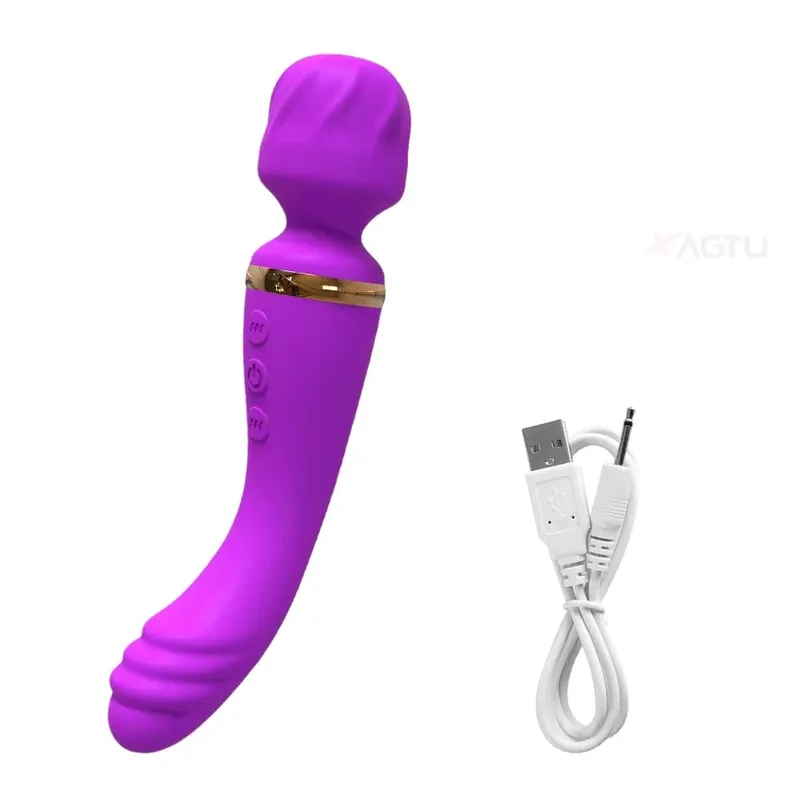 2 in 1 Vibrator AV Wand for Women G-Spot Clit Vagina Stimulator Nipples Breast Massager Female Masturbator Sex Toy for Women — image 8