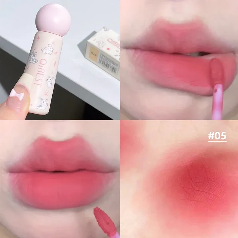 Nude Matte Lip Mud Waterproof Non-stick Liquid Lipstick Long Lasting Highly Pigmented Lipgloss Tint Korean Cosmetics