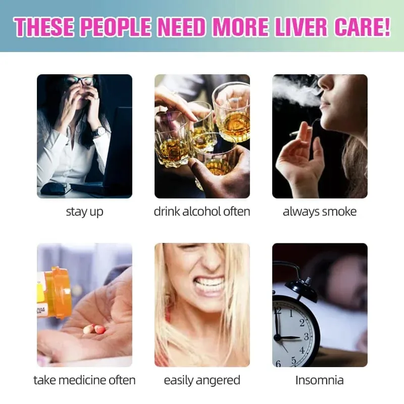 Liver Purification Detoxification and Repair Capsules - Improve Indigestion and Promote The Production of Digestive Enzymes
