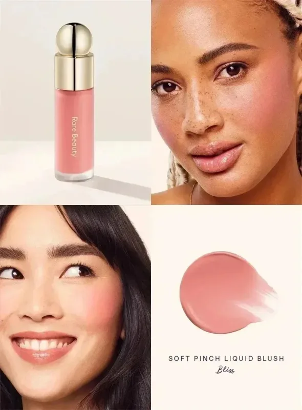 Rare Beauty Makeup Cheek Blush Cream Blusher Stick Bliss Encourage Lipstick New Happy Hope Worth Love Lip Gloss Brand Cosmetics — image 31