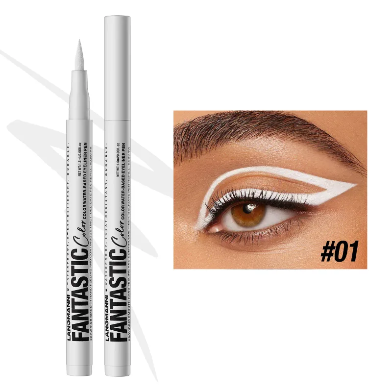 Matte Blue Black Liquid Eyeliner Pen Waterproof 12 Colors Ultra-thin Colorful Eyeliner Smooth Quick-Drying Eye Liner Pen Makeup — image 11