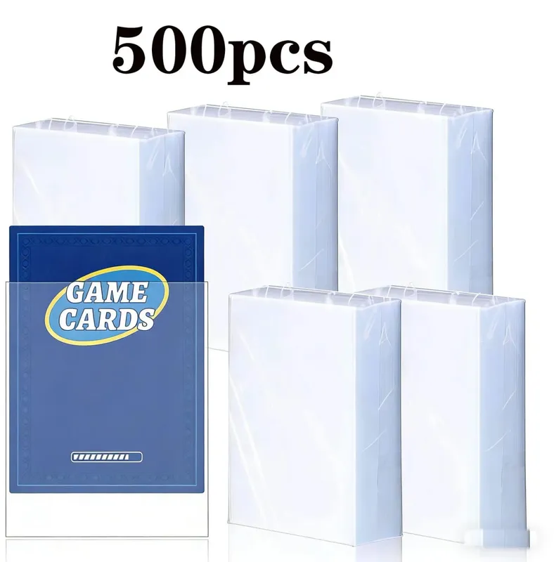 500 นับ Clear Penny Card แขนพลาสติก Trading Card สำหรับมาตรฐาน Pokemon MTG เบสบอลการ์ดเกมกีฬา — image 10