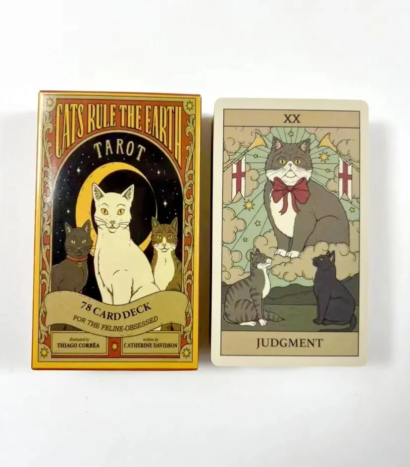 Cats Rule Earth tarot cards A 78 Oracle English Visions Divination Edition Deck Borad Playing Games