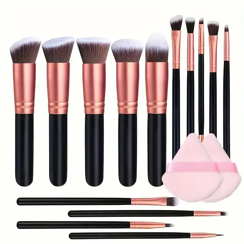 14PCS Makeup Brushes Set Professional Foundation Eye Shadow Concealers Blending Blush Brush Kabuki Soft Fluffy Women Beauty Tool — image 1