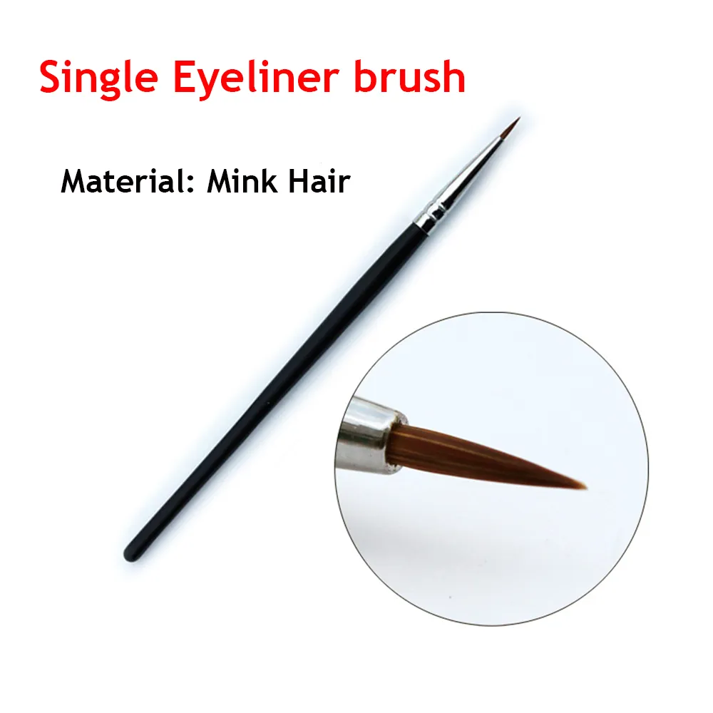 Hot Eye Tools Makeup Brushes Fine Mink Hair Black Eyeliner Brush Eyeliner Pen Eyebrow Cream Brush — image 6