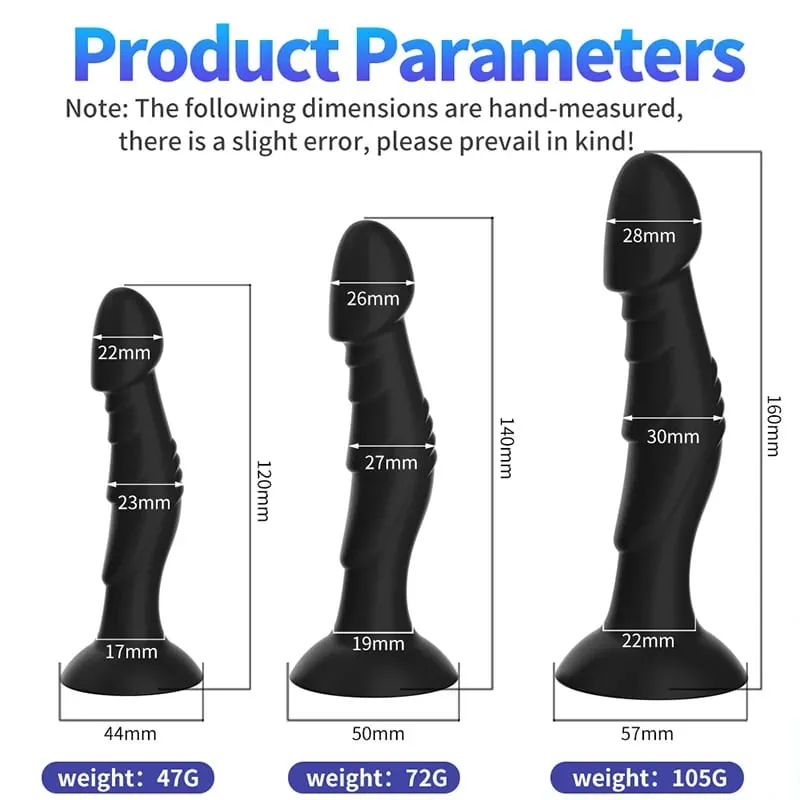Dildo anální kolík anální kolík se silnou přísavkou Produkt na masáž prostaty Anální dilatace Masturbace Sexuální hračky pro dospělé Ženy Muži