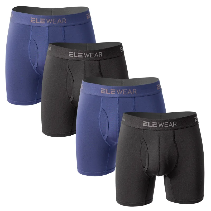 4 Pack Men Underwear With Opening Breathable Mens Boxershorts Men's Panties Underpants Plus Size Fashion Boxers Brief 3256808173688461