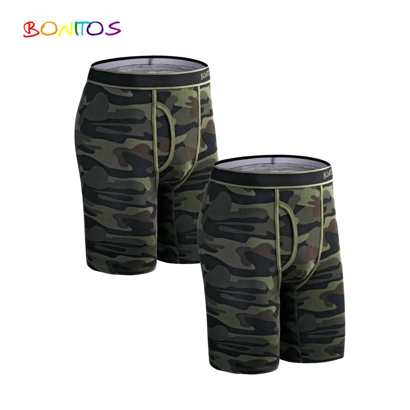 2pcs Pack ขายาวกางเกงขาสั้นผู้ชายกางเกงชุดกางเกง Homme Boxershorts ลื่นชุดชั้นในสำหรับชายผ้าฝ้ายชายเซ็กซี่ชุดกล่อง GYM — image 12