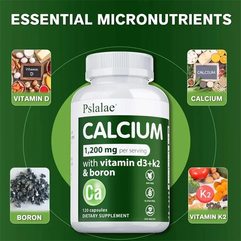 Calcium 1 200 Mg with Vitamin D3 for Women & Men - Improves Absorption Supports Bone Immune and Heart HealthSupplements — image 2
