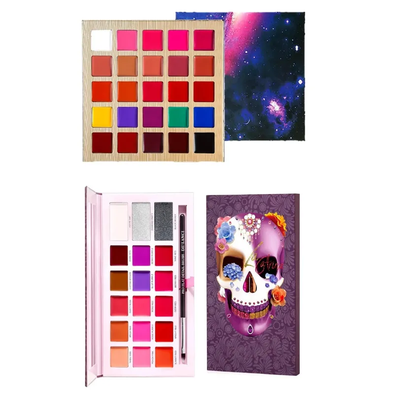 1PCS Multicolor Blusher&Eyeshadow&Bronzer&Lipstick Palette Mutil-Use Makeup Palette for Halloween Festival Party Make Up — image 2