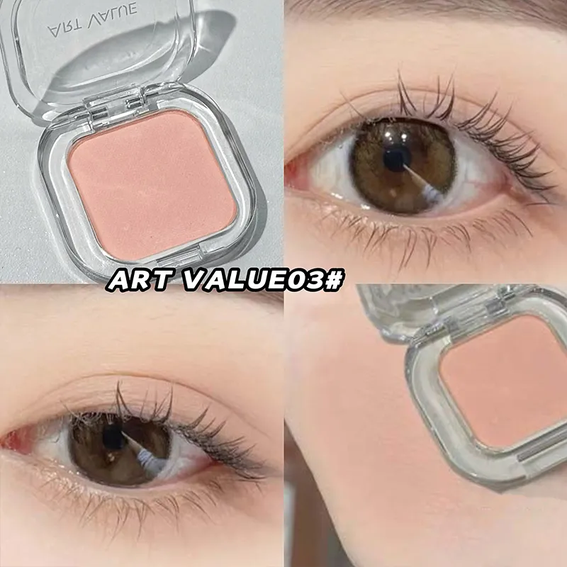 ART VALUE Single Color Eye shadow Palette Shimmer Matte Delicate Lasting Makeup High Gloss Brightening Silkworm Charming Shadow — image 2