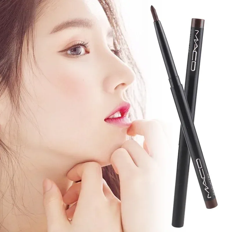 1Pcs Waterproof Black Brown Smooth Eyeliner Pencil Permanent Makeup Eyleliner Pen Long Lasting Automatic Eyes Makeup Tools — image 6
