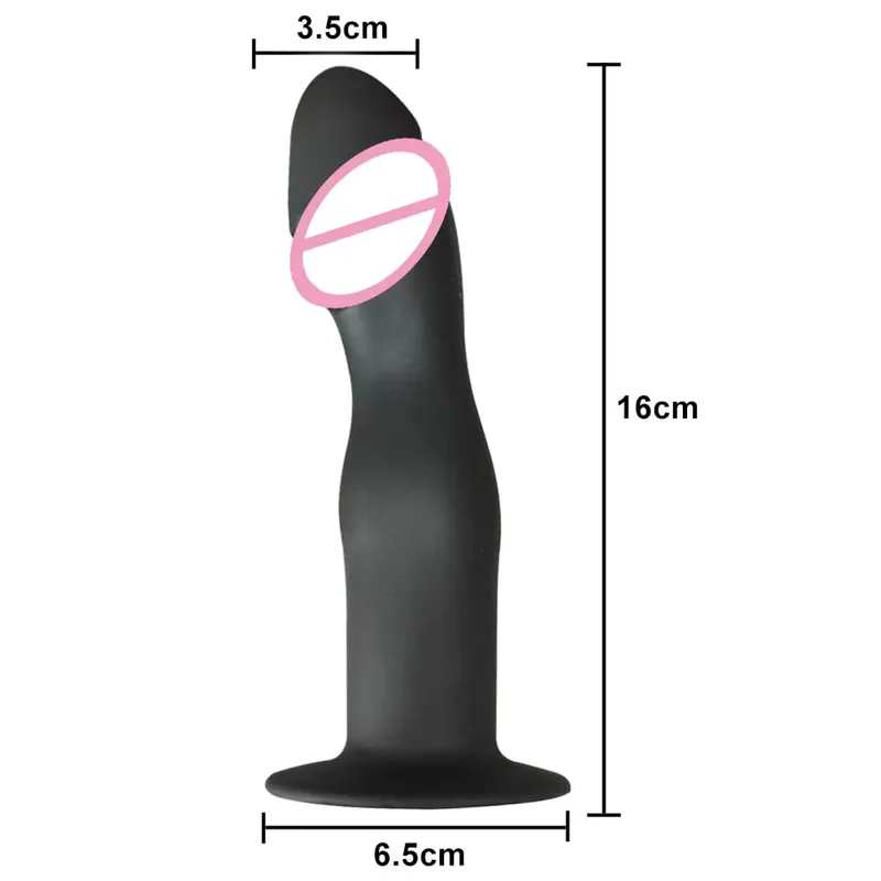 Flexible Liquid Silicone Dildo For Begginner Anal plug Prosate Massager G Spot Personal Massage Tool Suction Cup Female Sex Toy — image 12