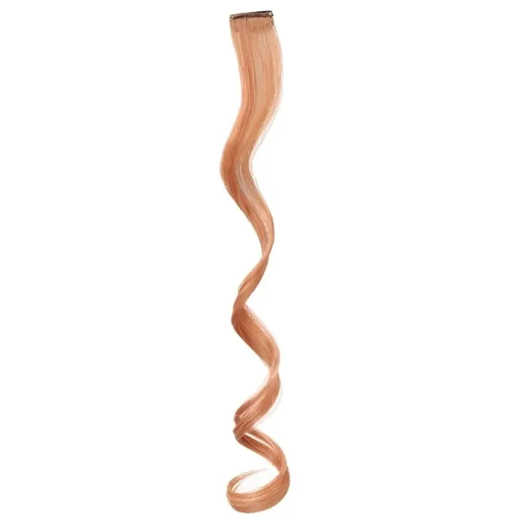Colorful Hair Extensions Curly One Clip in Synthetic Long Hairpiece For Girls Women Kid Multi-colors Party Highlights Wig Piece — image 25