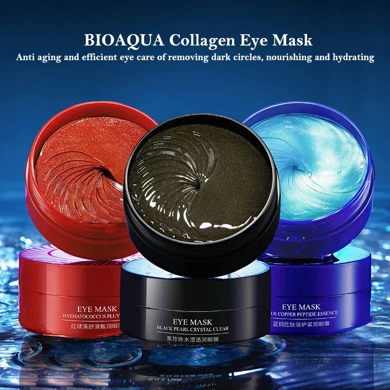 Collagen Eye Mask 60pcs Moisturizing Hydrating Firming Anti Dark Circles Eye Bags skincare Gel Masks Eyepatch Beauty Eye Patches — image 5