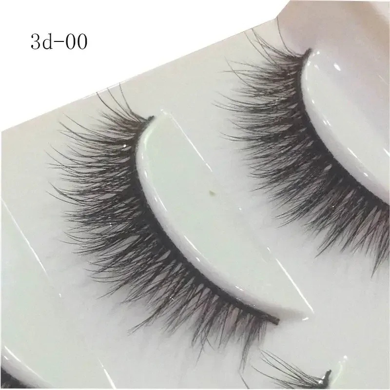 5Pairs 3D Handmade Fake Eyelashes Natural Long Thick Daily Makeup Thick Cross Eyelashes Eye Lashes — image 16