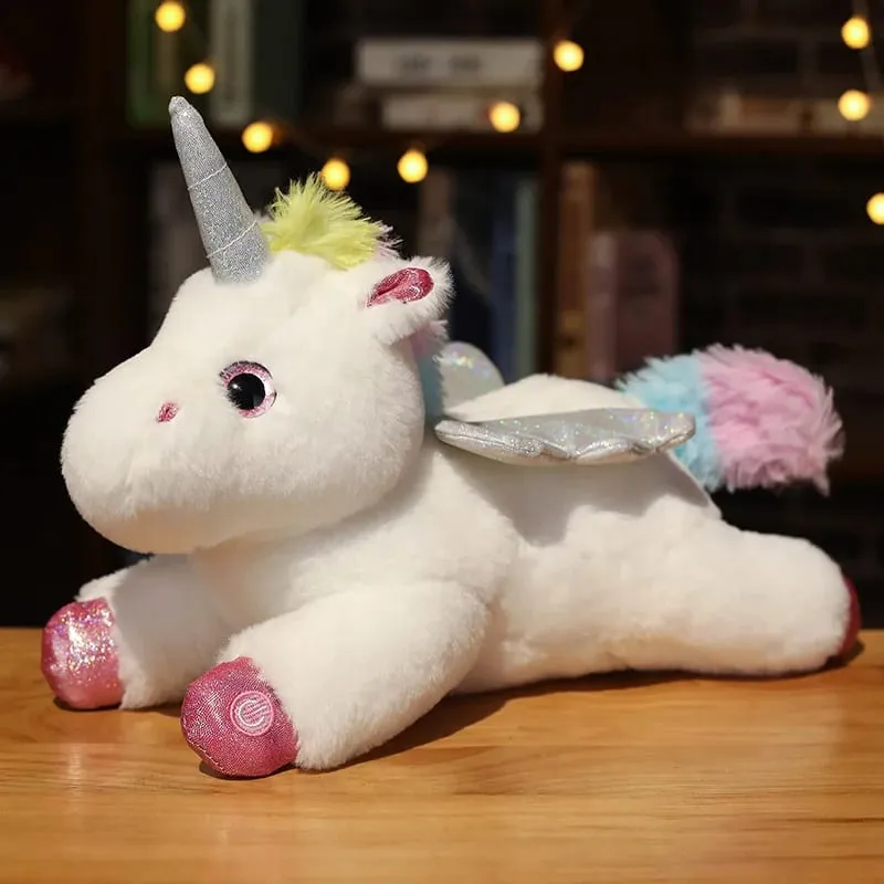 38cm creative Toy Luminous Pillow Soft Stuffed Plush Glowing Unicorn Cushion Led Light Toys Gift For Kids Children Girls — image 11