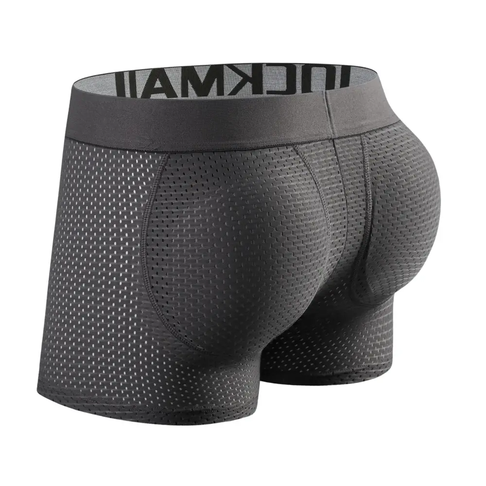 Mens Underwear Boxer Mesh Mens Padded Underwear with Hip Pads Men's Boxers Butt Padded Elastic Truncks Enhancement — image 8
