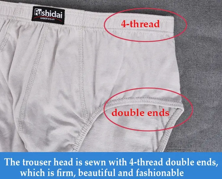 6 Pcs Big Size Briefs Large Underwear For Men Underpants Cotton Boys Panties Undies Male Knickers XL 2XL 3XL 4XL 5XL 6XL 7XL 8XL — image 4