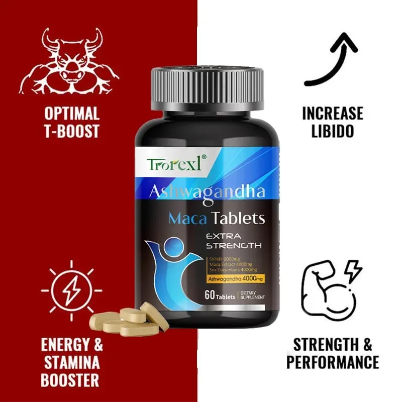 Organic Ashwagandha Pills Men Enhancing Supplement Improve Size Endurance Supports Reproductive Health Natural Energize — image 4