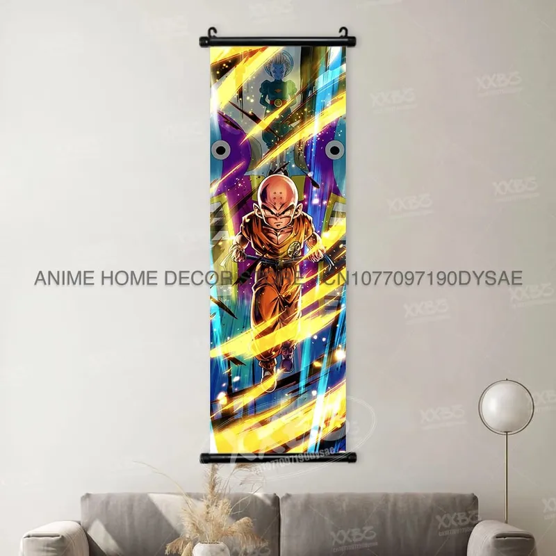 Dragon Ball Posters Anime Figures Wall Art Frieza Home Decor VegetaIII Scrolls Picture Goku Hanging Painting Son Gohan Wallpaper — image 9