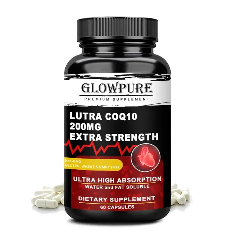 Coenzyme Q10 with Vitamin E - Heart Health Supplement for Energy Blood Pressure & Antioxidant Support