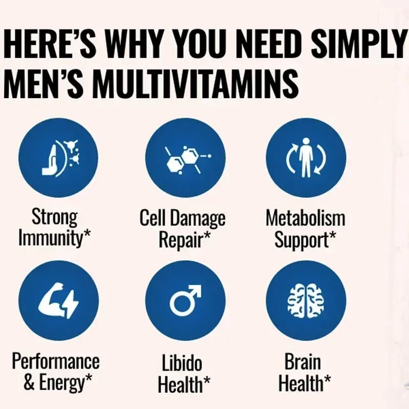 Multivitamin Supplement for Men – Provides Cognitive Brain Health Energy and Stamina and Muscle Mass — image 7