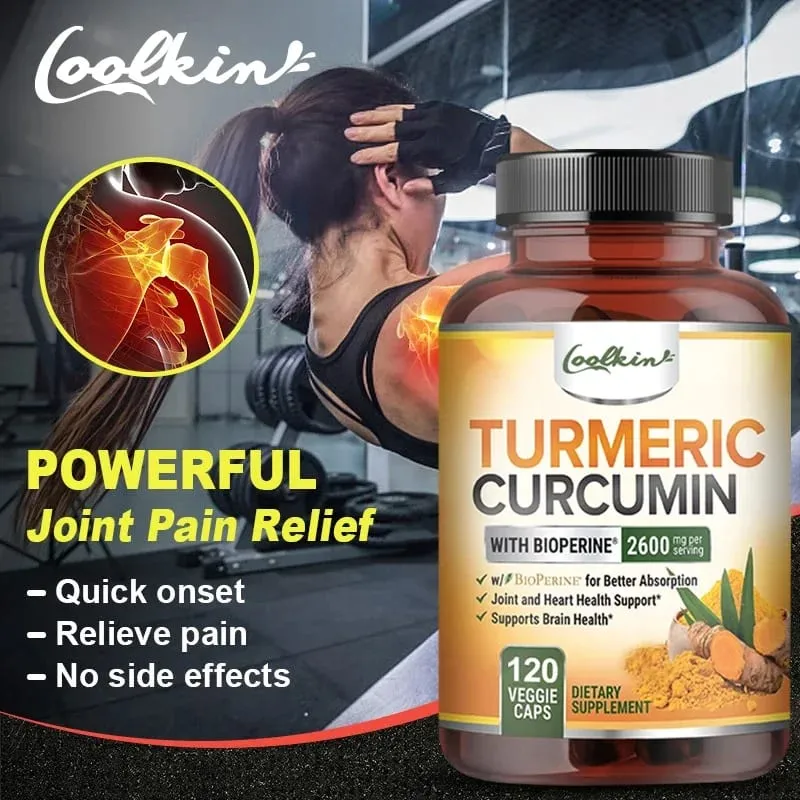 Triple Strength Turmeric Capsules with BioPerine 95% Curcumin Complex Supplement