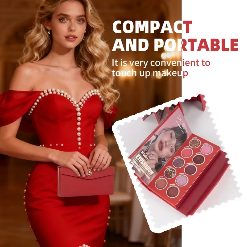Foldable Wallet‑Style Makeup Palette | Eyeshadow Blush Highlighter Contour Compact for Travel & Daily Use