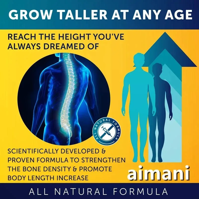Vitamin D3 + Calcium and Zinc Nutritional Supplement Natural Height Growth Suitable for Adults and Children