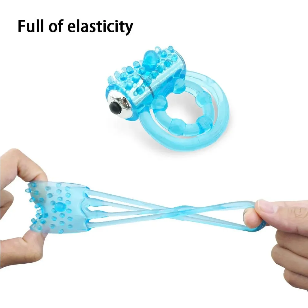 Lasting Vibrators Rings Double CockRing Delay Premature Ejaculation Penis Ball Loop 2 Locked Sex Toys Product for Men — image 5