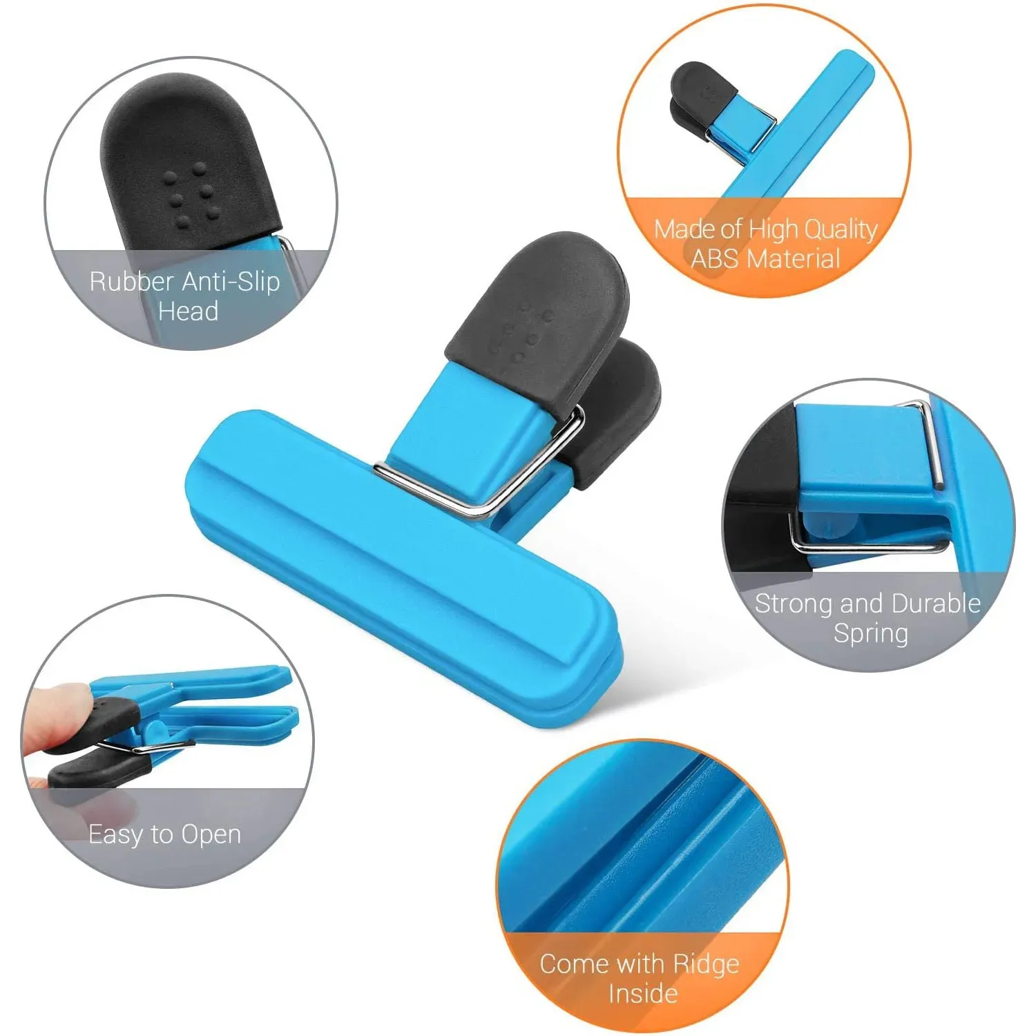 1-10 Food Clips Large Bag Clips For Food Storage Snack Clips With Sealed Handles — image 4