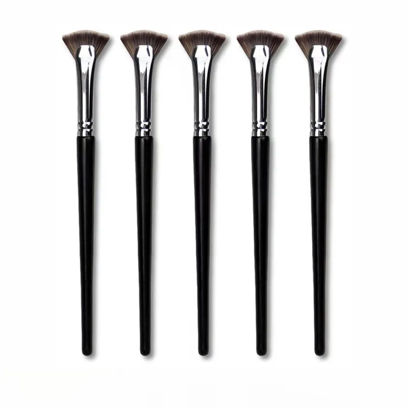 Z. 1 PC Vifteformet øjenvippebørste Blød, der ikke falder Professionelle øjenvippe makeup børster Mascara Highlighter Powder Smudge Tool — image 2