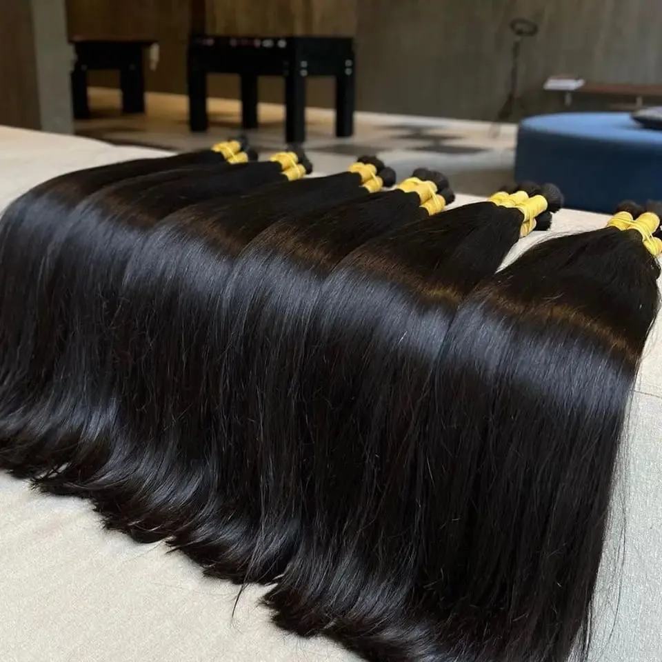 No Weft Virgin Bulk Human Hair Human Hair For Braiding 100% Unprocessed Human Hair Bulk Extensions Brazilian Natural Boho Braids — image 22