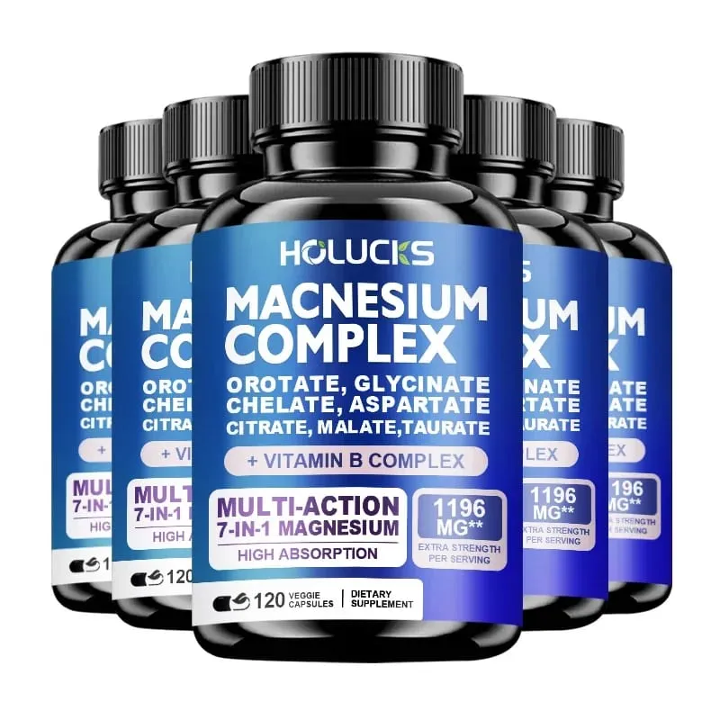 Magnesium Complex 1000mg Suplemen dengan Vitamin C E B1 B2 B6 B12 Chelated Magnesium Glycinate Malate Taurate &Citrate — image 9
