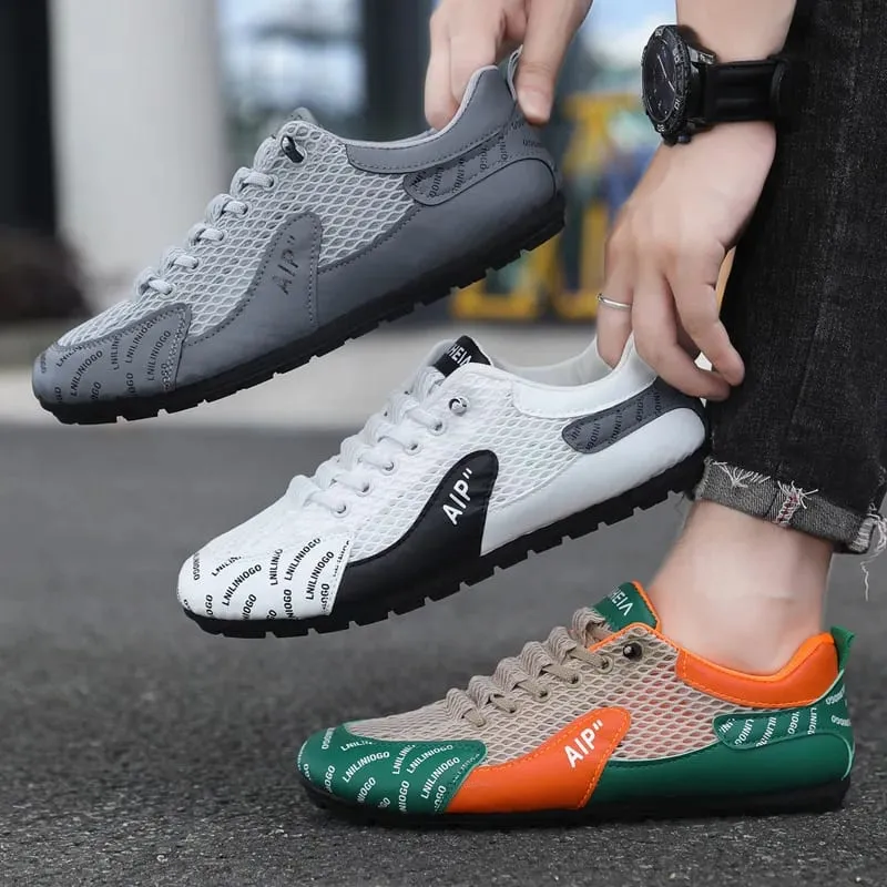 New 2025 High Quality Summer Men Sneakers Fashion Comfortable Non-slip Mesh Shoe Soft Breathable Wear-resistant Sport Sneaker — image 5