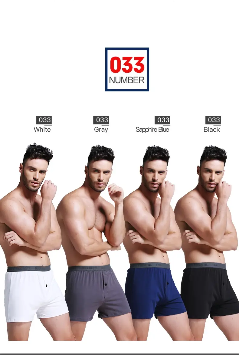 3Pcs Men's Underwear Loose Home Shorts Summer Boxer Briefs Thin Cotton Arrow Pants Large Size Four Corners Home — image 4