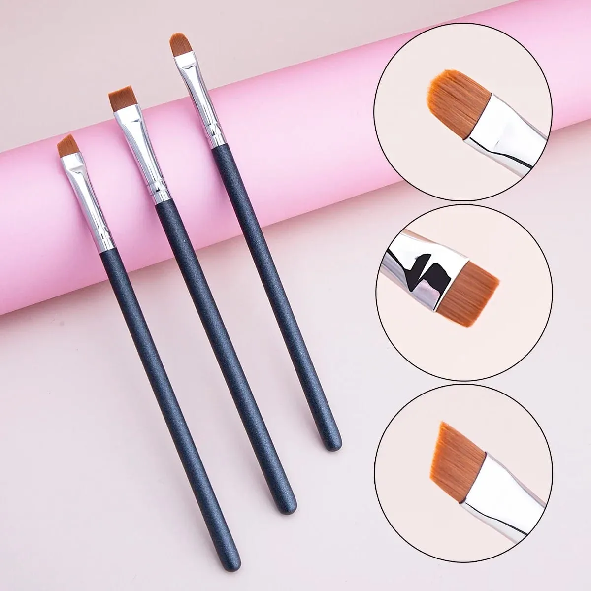 Oblate The Line Brush Ultra-thin Lip Line Eyebrow Concealer Brushes Detail Concealer Makeup Tool Lip Brow Contour The Line Brush — image 5