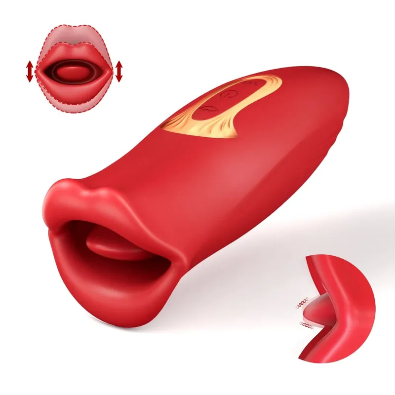 Thrusting Sucking Vibrator for Women Tongue Licking Nipple Clit Stimulator G-spot Dildo Massager Love Egg Sex Toys Couples